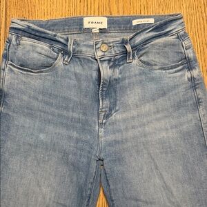 Frame Denim Light Blue Straight Leg Jeans